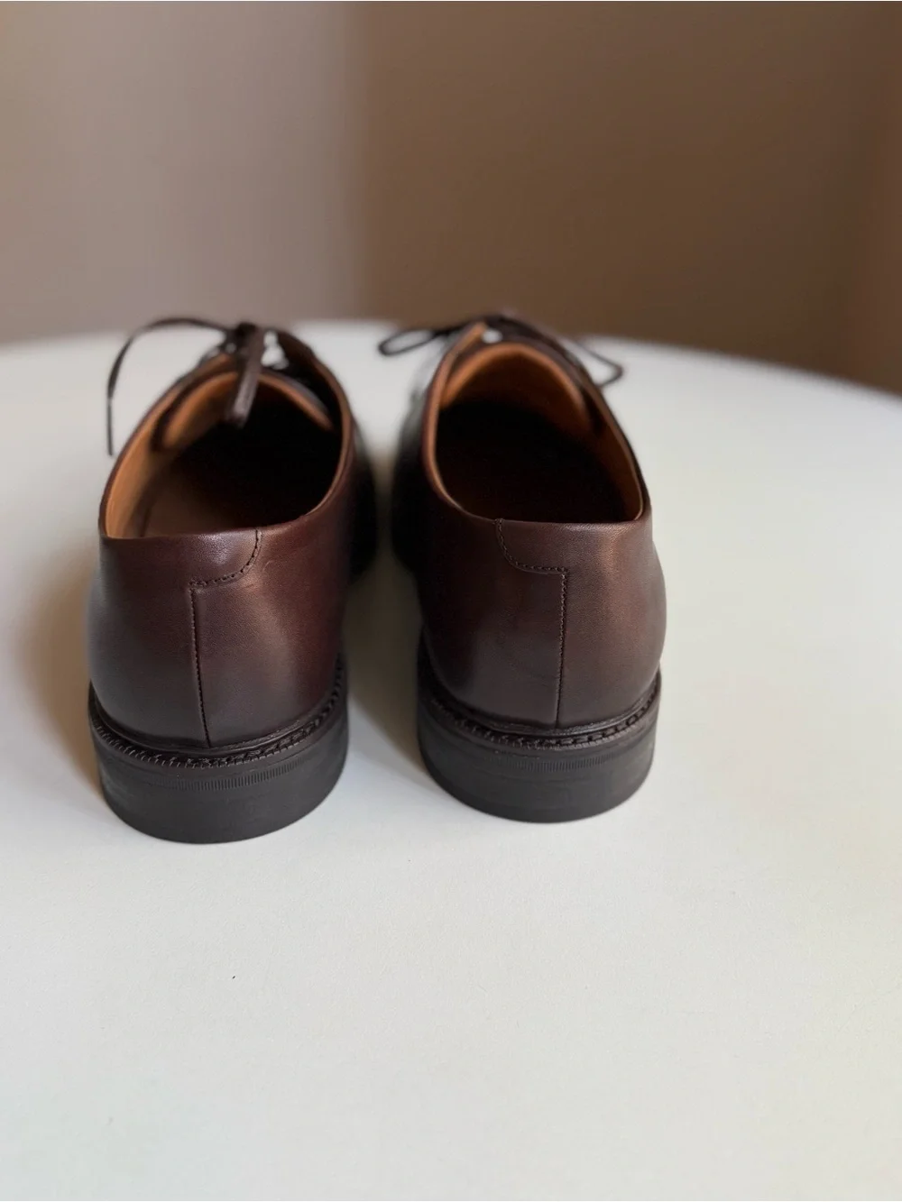 Polo Ralph Lauren Men’s Asher Captoe Oxfords Brown Leather Dress Shoes US 11